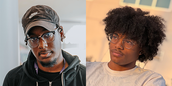 Kaleb Howard and Ezra Jenkins headshots composite