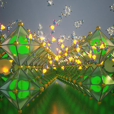 An illustration of metal halide perovskites.