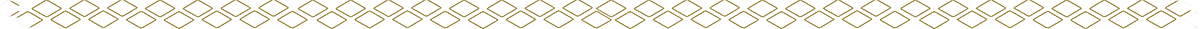 Line of gold diamonds