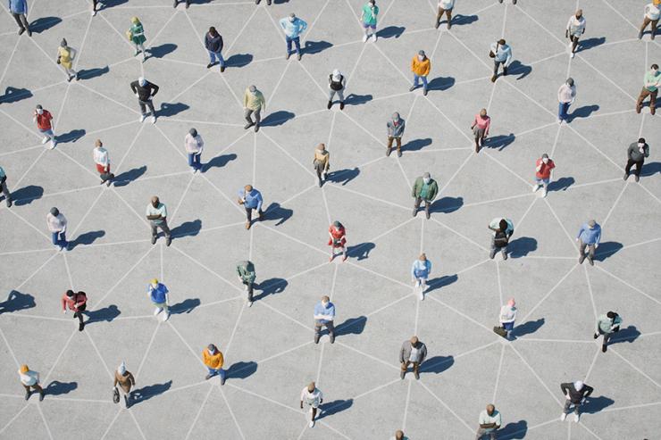 Social distancing graphic
