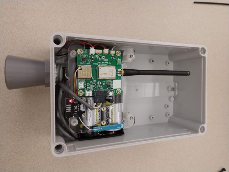 Sea level ultra-sonic sensor unit nearing completion