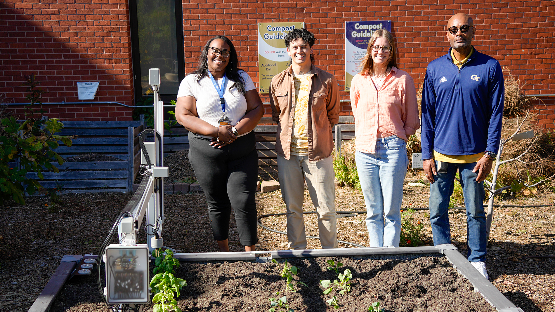 Camille Moore (CEISMC), Moeiini (Moi) Reilly (GTRI), Marissa Gardner (CEISMC) and Norman "Storm" Robinson III (CEISMC)