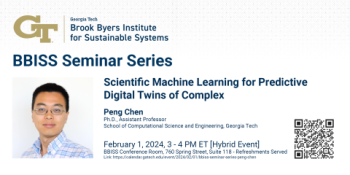 BBISS Seminar Series - Peng Chen decorative flyer image