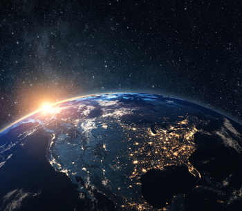 View of the earth from space