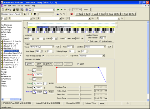 DirectMusic screen shot
