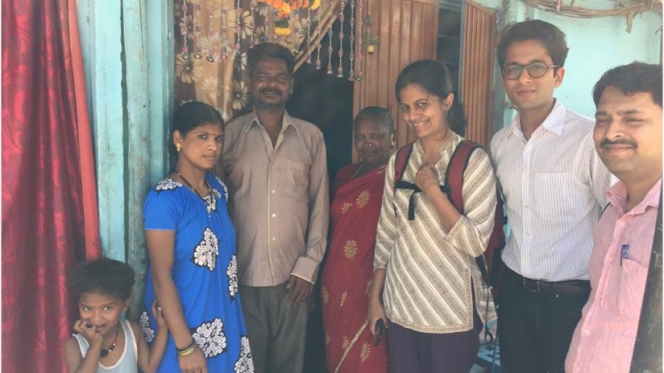 People posing for photo in India