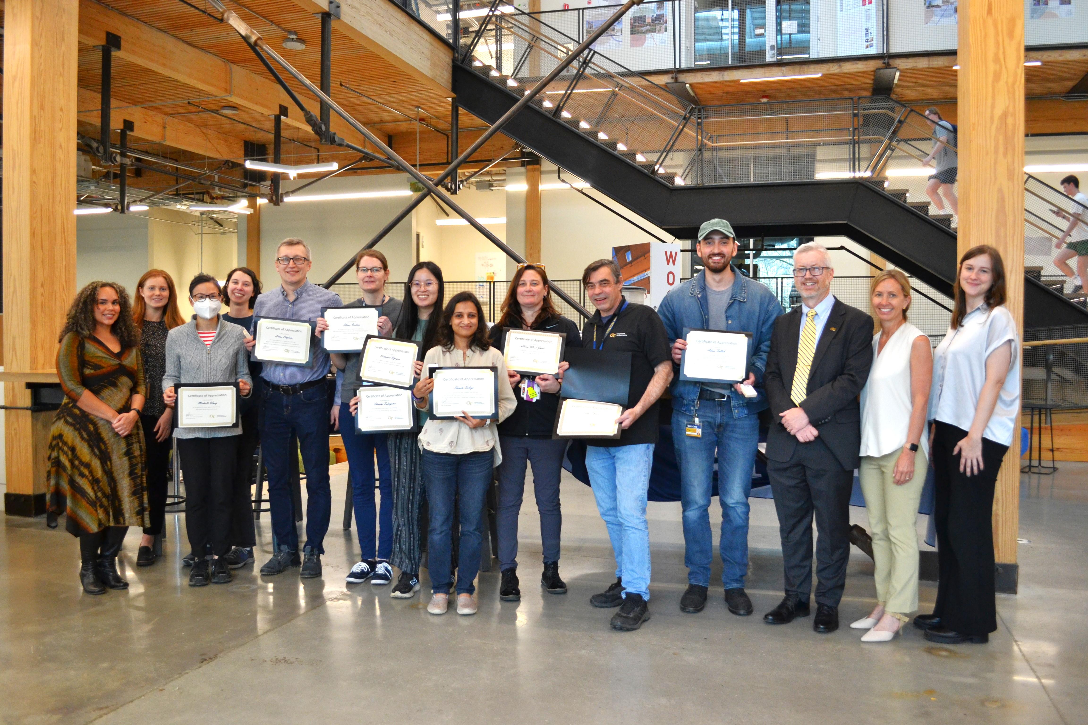 Group of individuals involved in the My Green Lab certification program April 2025.