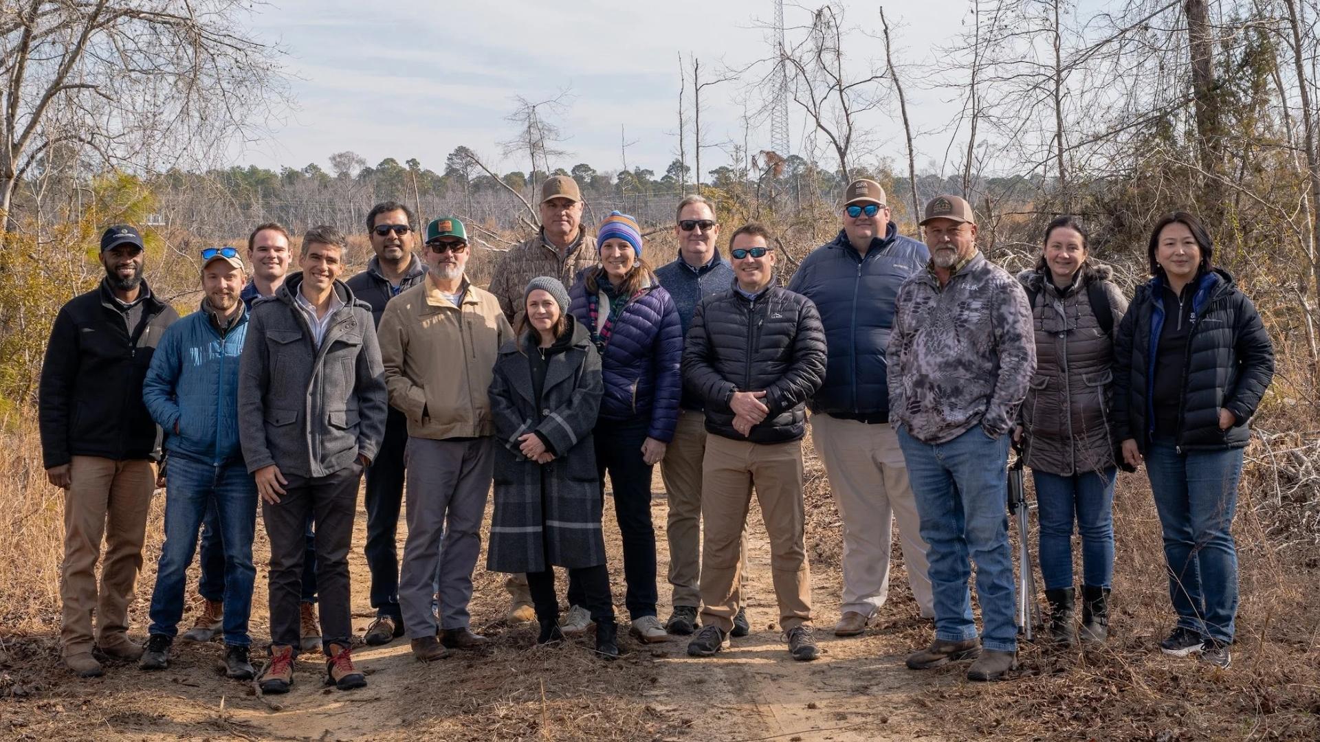 Field tour attendees in Soperton, Georgia. 