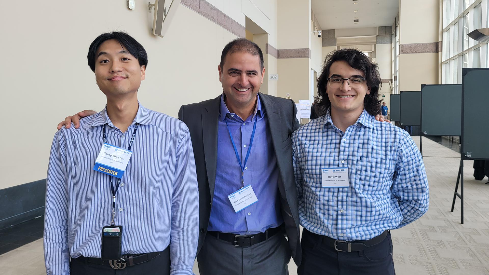 Seung Yoon Lee with Nima Ghalichechian at the 2024 IEEE International Symposium on Phased Array Systems & Technology.