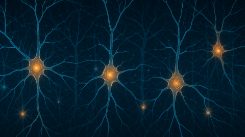 Artist rendering of neurons.