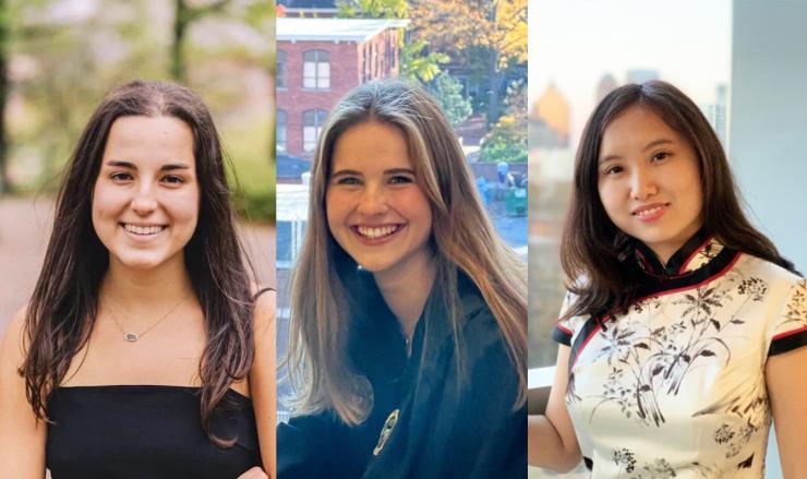 <p>From left: Elizabeth H. Beveridge, Lou Eschapasse, Jancy Ling Liu</p>