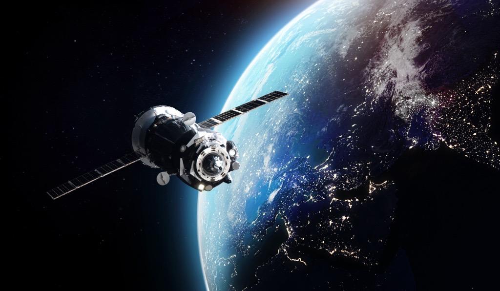 satelite orbiting earth