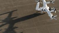 A prototype of the electric vertical takeoff and landing (eVTOL) research aircraft that Georgia Tech students have crafted. Courtesy of Georgia Tech/Daniel Guggenheim School of Aerospace Engineering