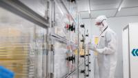 <p>Mason Chilmonczyk in a clean room.</p>