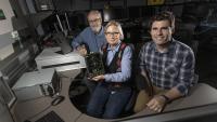 GTRI researchers Dan LaGesse, Linda Viney, and Clay Carpenter