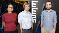 R.  Vaideswaran,  Prof. P.K Yeung, and D.L. Dotson pictured at a recent User Meeting at the Oak Ridge Leadership Computing Facility. [