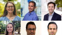 Collage of seven portraits of the 2025 BBISS Faculty Fellows