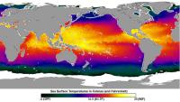 Multi-color global heat map from NASA.