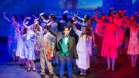 Theater group on stage.