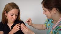 Patient getting a vaccine