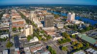 Aerial view of downtown Augusta