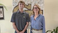 David Peeler with Leigh McCook, director of STEM@GTRI