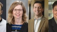 Pictured from left to right are David Ballantyne, Martha Grover, Aaron Levine, Han Zhang