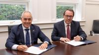 President Cabrera and Andres Sacristan, CEO of Cintra Global