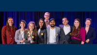 <p>Group photo of the winning 2022 Solar Decathlon team.</p>
