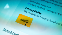 A screenshot of a privacy policy acknowledgement