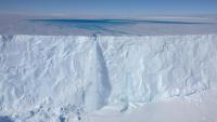 <p>Meltwater lake on the Sørsdal Glacier. (Photo: Dave Lomas)</p>
