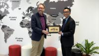 Michael Best with professor Andri Andriyana, director, International Relations Centre at the Universiti Malaya.
