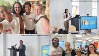 Collage of four images taken at the New York Climate Exchange 2025 events with Georgia Tech participants.