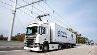 A test lane built in Sweden by Siemens using OCL equipped tractor trailers.