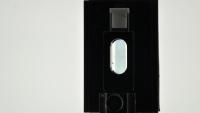 <p>A strip of flexible, transparent, and highly conductive plastic film called PEDOT(OH) created by Georgia Tech chemists and engineers. (Photos Courtesy: James Ponder)</p>