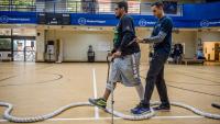 The seed grants will fund projects focused on enhancing wheelchair seating surfaces, supporting stroke patients as they transition home from rehabilitation, assessing lower limb exoskeleton technologies, and exploring the use of AI in remote rehab settings. Photo: Shepherd Center.