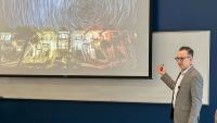 Michael Filler gives opening remarks at the Oliver Brand Memorial Technical Symposium