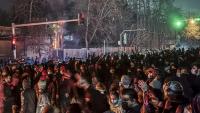 Protesters have filled the streets in Iranian cities, but the regime’s internet shutdown means little news gets in or out of the country. MAHSA/Middle East Images/AFP via Getty Images