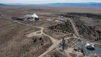 A geothermal production well and the Blundell Geothermal Power Plant near Milford, Utah. This well provides 400 degree steam and hot water from deep underground to run the turbines at the power plant. Credit: Jon G. Fuller/VW Pics/ Universal Images Group via etty Images