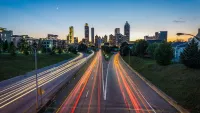 Roads leading to downtown Atlanta