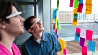 <p>Georgia Tech researchers visualizing the future of work</p>
