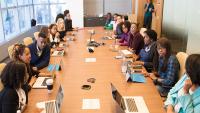 people around conference table